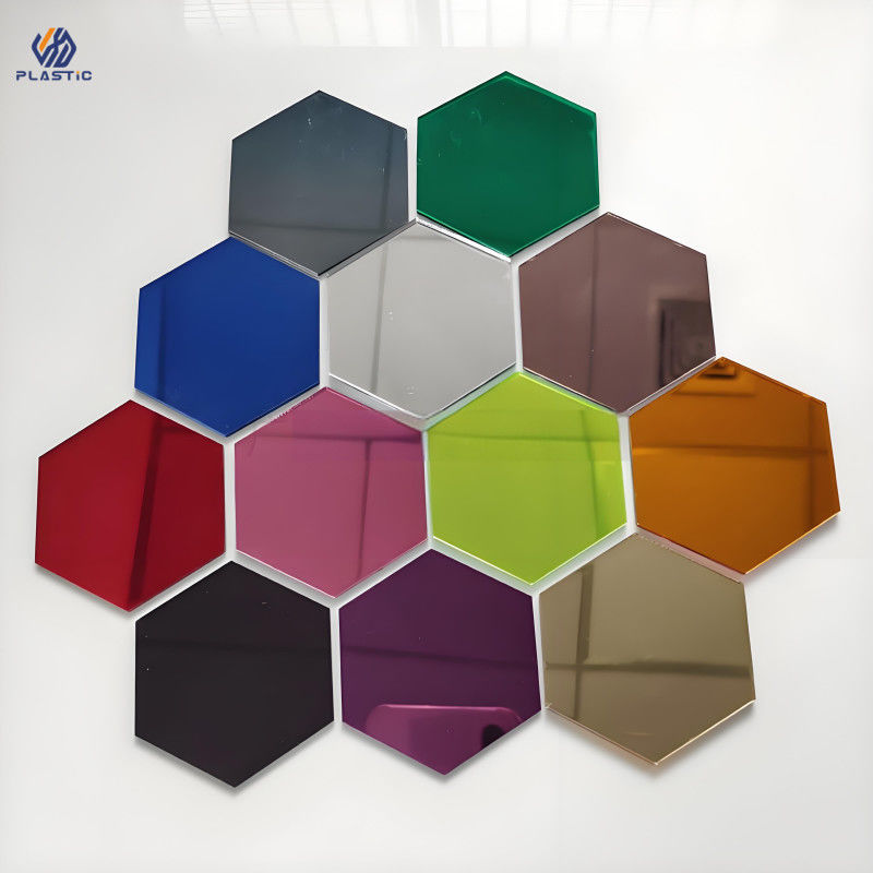 Width 1220mm Mirror Acrylic Sheet Cut To Size Rose Gold Color Option