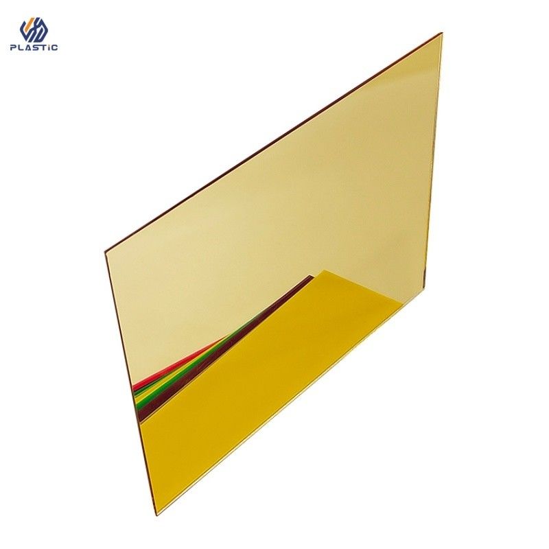 Width 1220mm Mirror Acrylic Sheet Cut To Size Rose Gold Color Option