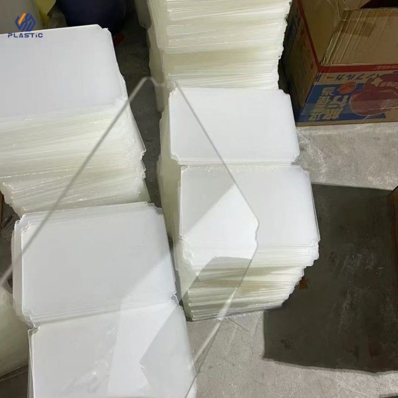 Outdoor Advertising Cut To Size Clear Perspex Sheet Heat Resistant OEM Logo