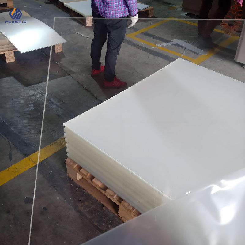 Outdoor Advertising Cut To Size Clear Perspex Sheet Heat Resistant OEM Logo