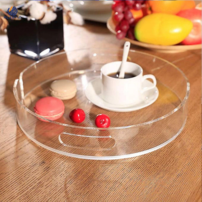 OEM Logo Acrylic Desk Organizer Tray Modern Design Clear Acrylic Organizer Box