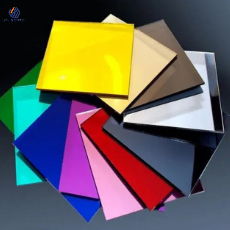 Cuttable Acrylic Mirror Panels , Coloured Acrylic Mirror Sheet For Wall Decorative
