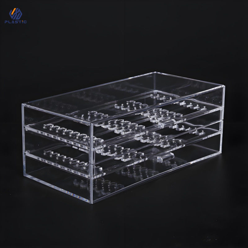 Effortlessly Scratch Resistant Acrylic Storage Box Clear Stacking For Store And Display