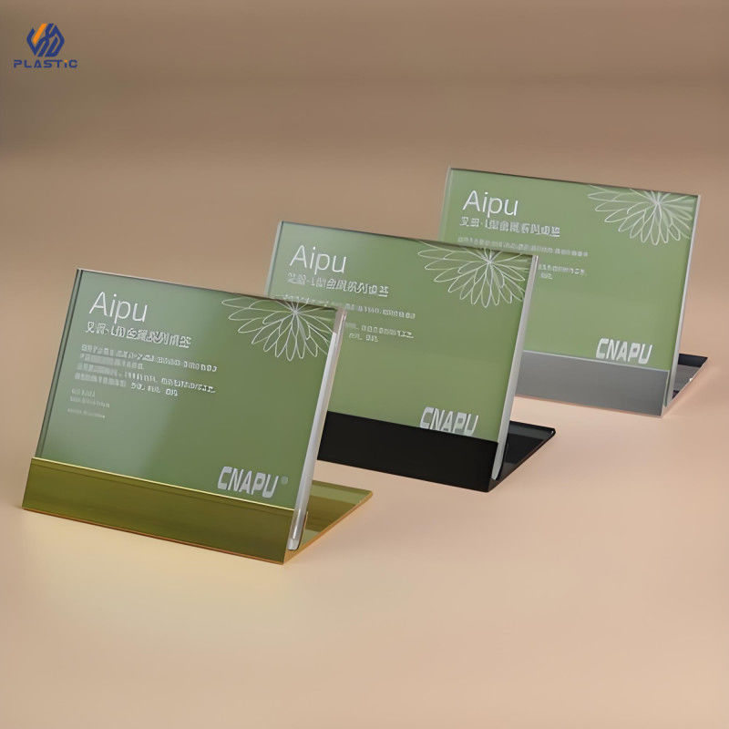 Countertop Transparent Acrylic Sign Holder A3 A4 A5 Size For Advertising Needs