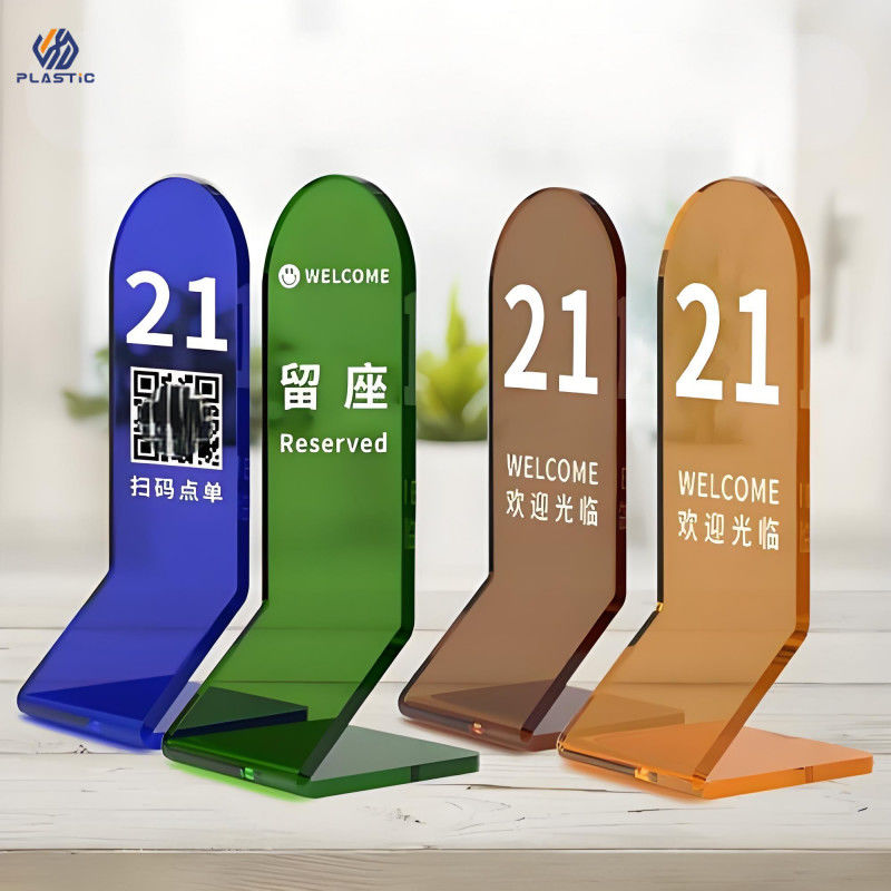 A3 A4 A5 Size Acrylic Sign Display Stands For Shopping Malls And Supermarkets