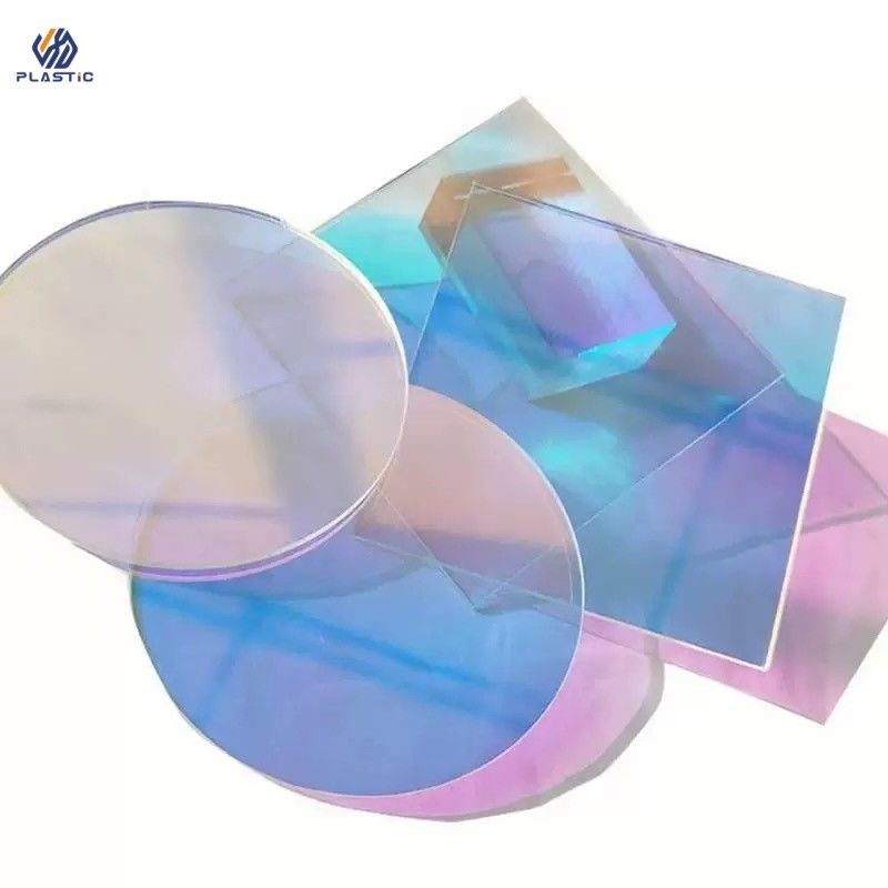 Heat Resistance Rainbow Acrylic Sheet , Rainbow Colors perspex sheet OEM