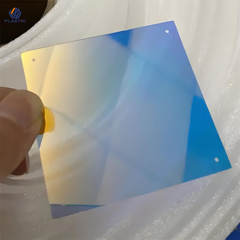 Rainbow Patterns Acrylic Sheets 3mm Thickness Colorful Iridescent Acrylic Sheet