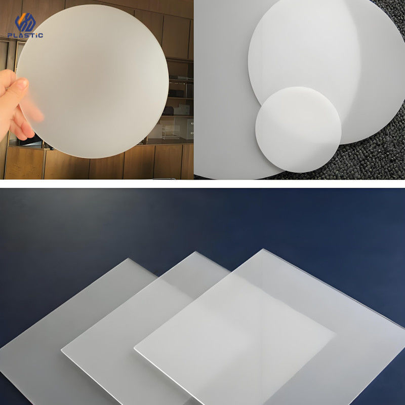 White Color Acrylic Frosted Sheet Chemical Resistance Frosted Lucite Panels