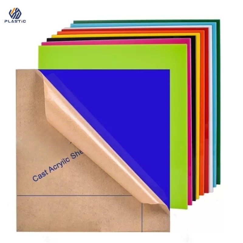1.2g/Cm3 Density Colored Acrylic Sheets Cast Process For Retail And Advertising Displays