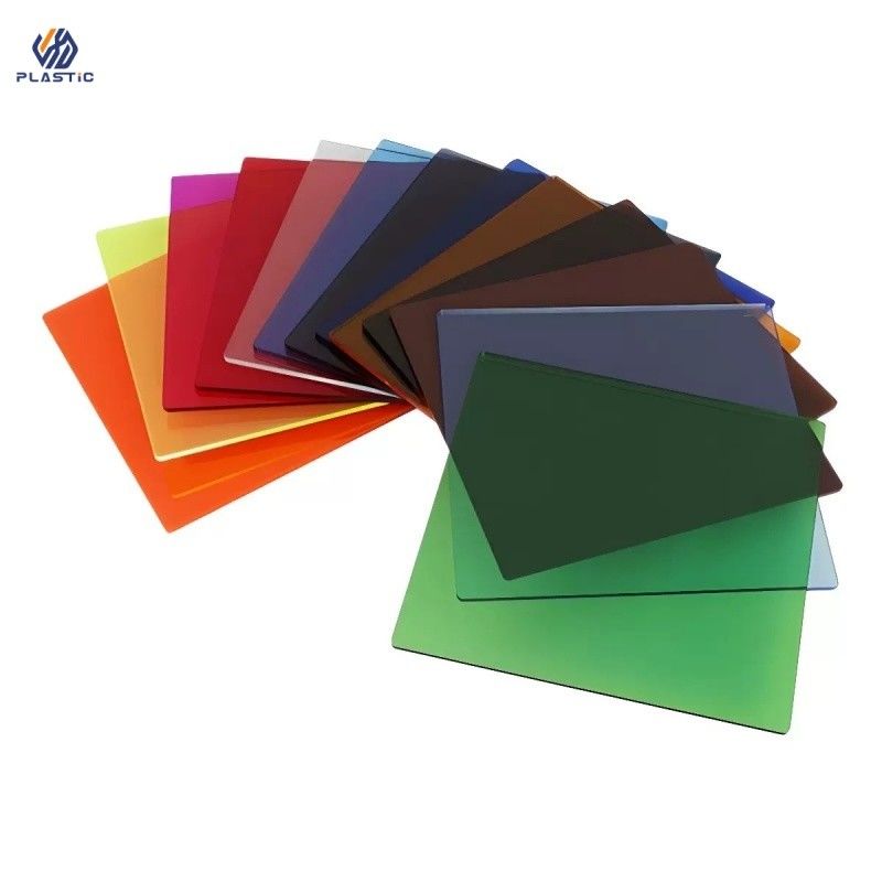 1.2g/Cm3 Density Colored Acrylic Sheets Cast Process For Retail And Advertising Displays