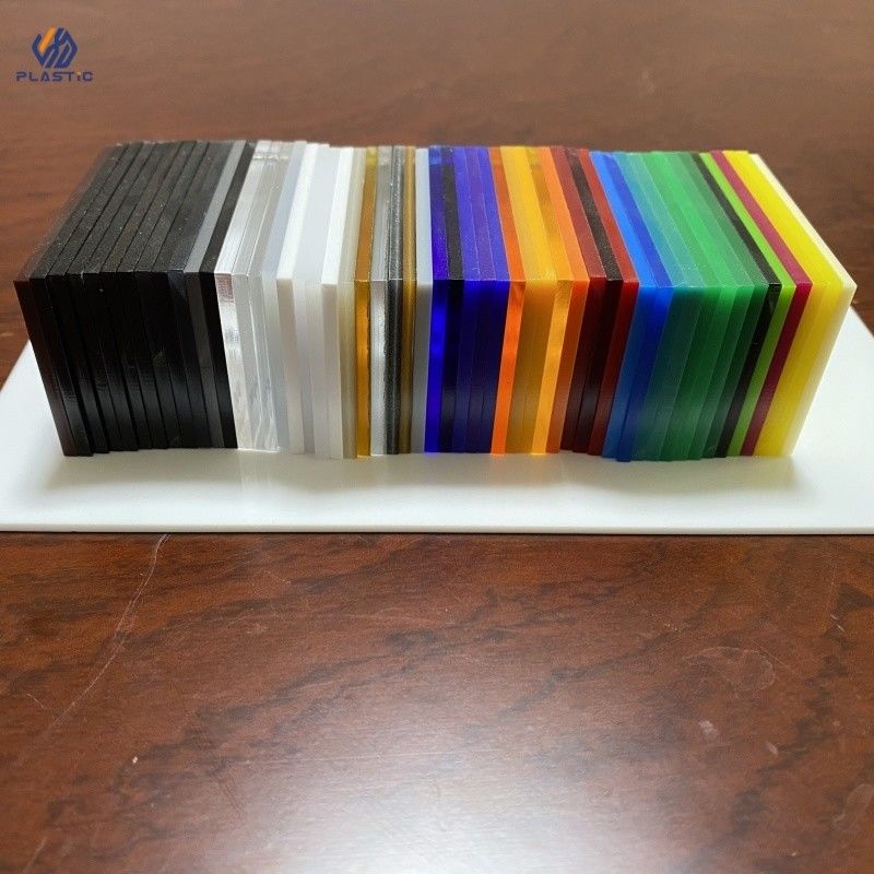 1.2g/Cm3 Density Colored Acrylic Sheets Cast Process For Retail And Advertising Displays