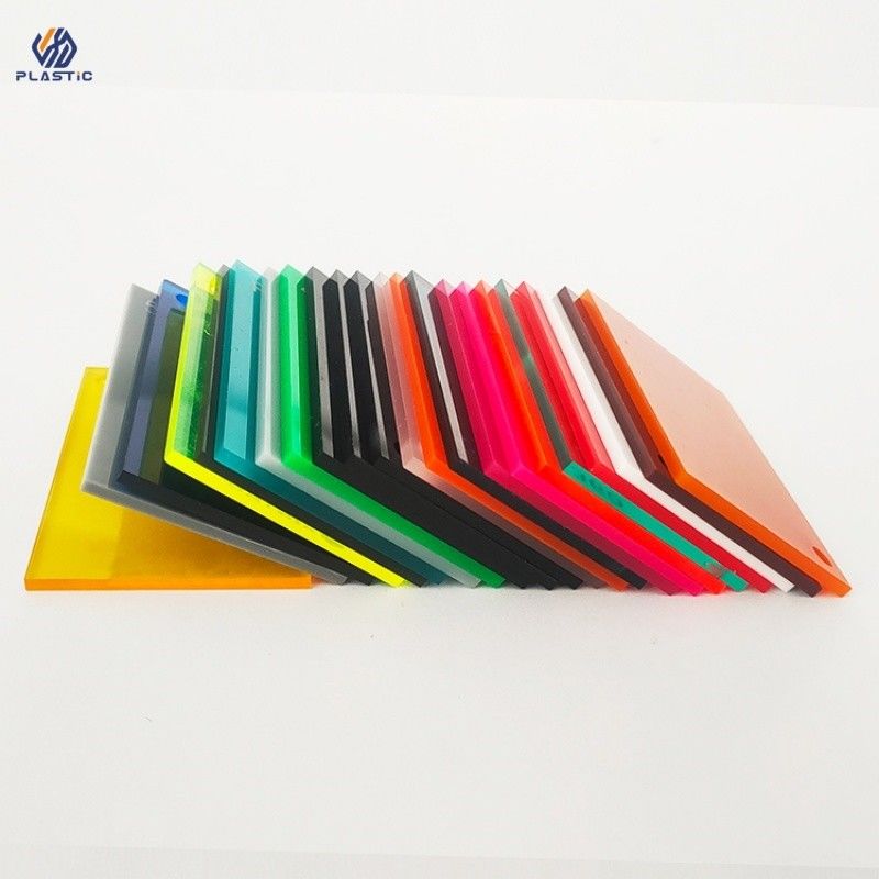 Transparent / Opaque Color Acrylic Sheet High Impact Resistance 1.5mm-300mm Thick