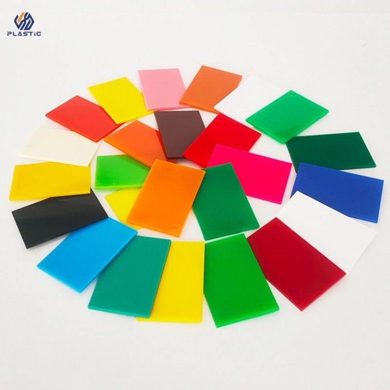Transparent / Opaque Color Acrylic Sheet High Impact Resistance 1.5mm-300mm Thick