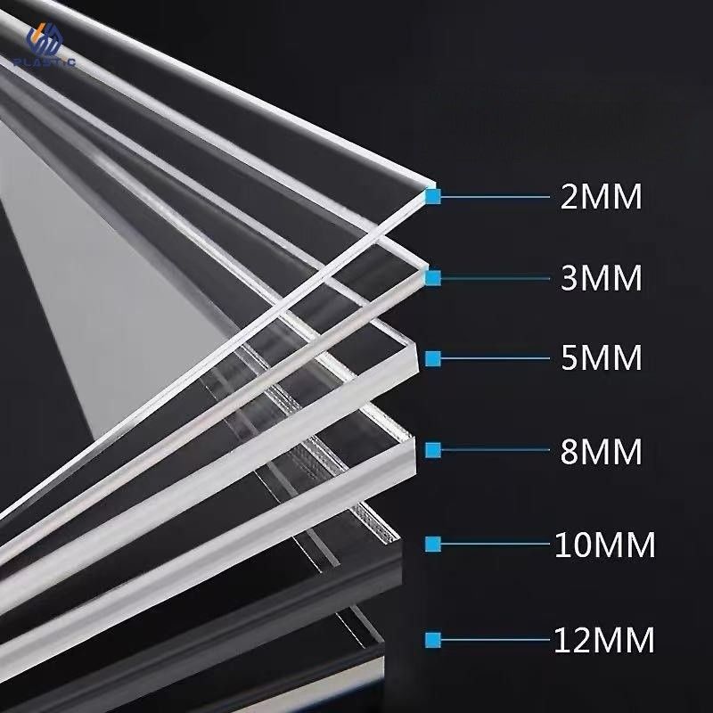 94% High Transparency Cast Acrylic Sheet Thickness 1.5mm-300mm Customized Size