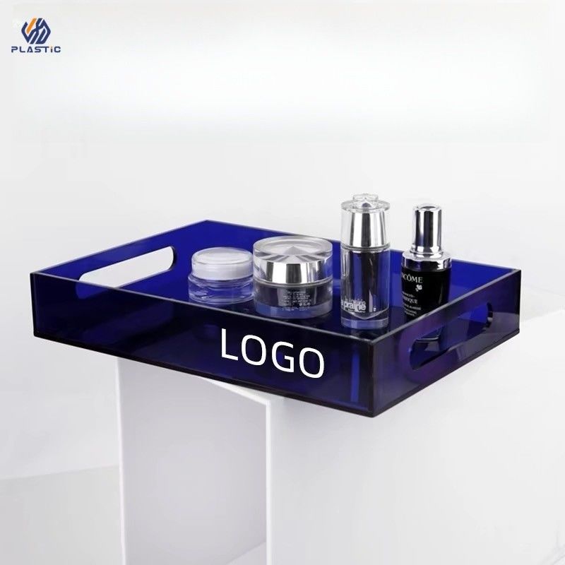 Multi Colored Clear Acrylic Storage Trays 3mm Thickness With Customizable Logo