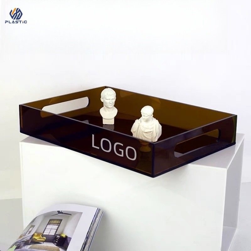 Multi Colored Clear Acrylic Storage Trays 3mm Thickness With Customizable Logo