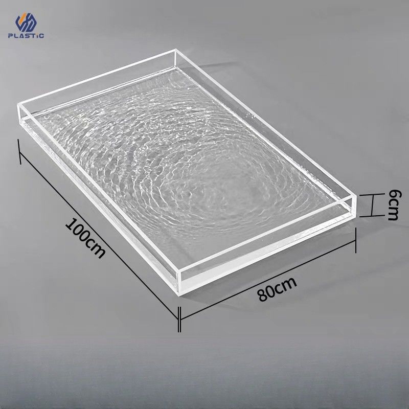 100% PMMA Waterproof Acrylic Desk Organizer Tray Organizer for Storage
