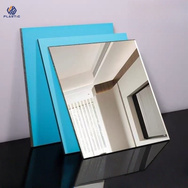 Gold Silver Acrylic Sheet Mirror Finish 0.8mm 0.6mm 1.0mm Thick Covered With PE Film