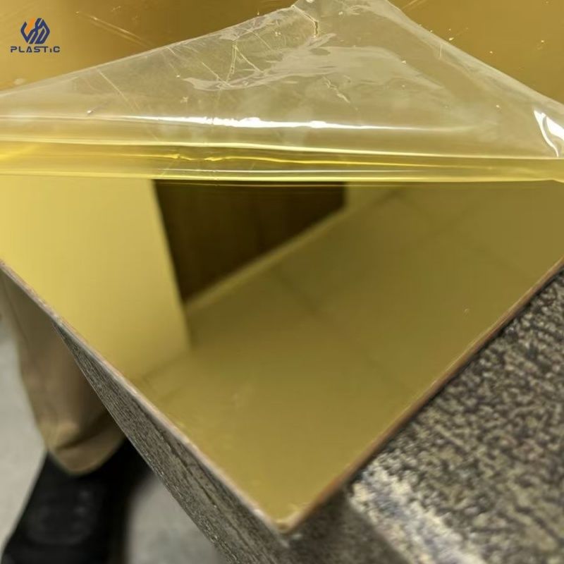 Rose Gold Cast Acrylic Mirror Sheet Perfect Choice For Easy Cutting In Signage Display And Interior Design