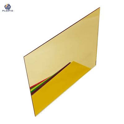 Lebar 1220mm Kaca Lembar Akrilik Potong Ke Ukuran Pilihan Warna Rose Gold