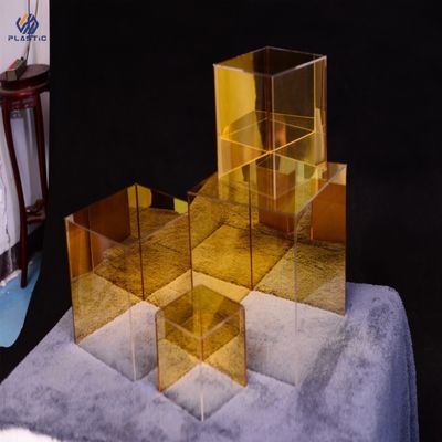 Stand Akrilik Berwarna-warni Jelas Stand Pedestal Akrilik Gaya Mewah Modern