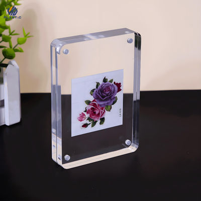 5x7inch Transparent Acrylic Photo Frame UV Resistant Warna yang Disesuaikan