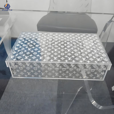 Customized Logo Akrilik Storage Box, Virgin PMMA Akrilik Makeup Organizer Box