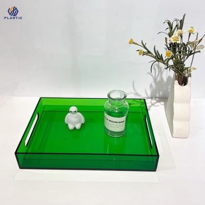 Acrylic Lucite phục vụ khay dễ dàng để làm sạch Acrylic lưu trữ khay độ dày 3mm